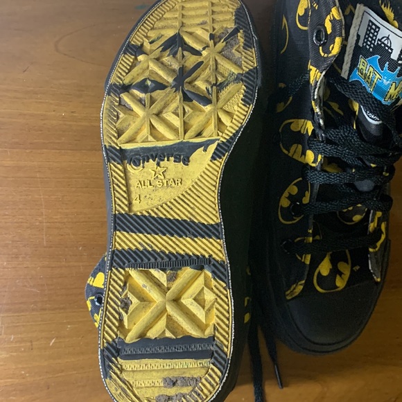 Vintage Converse Batman High Top Sneakers Size 4 - Picture 5 of 5